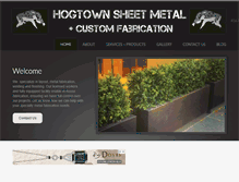 Tablet Screenshot of hogtownsheetmetal.com
